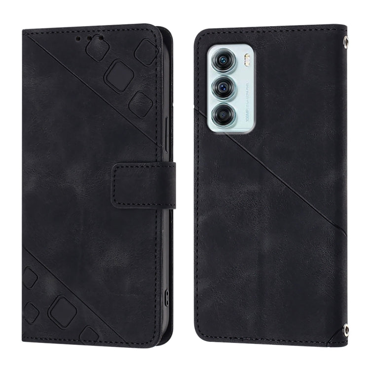 For Motorola Edge S30 / Moto G200 5G Skin Feel Embossed Leather Phone Case