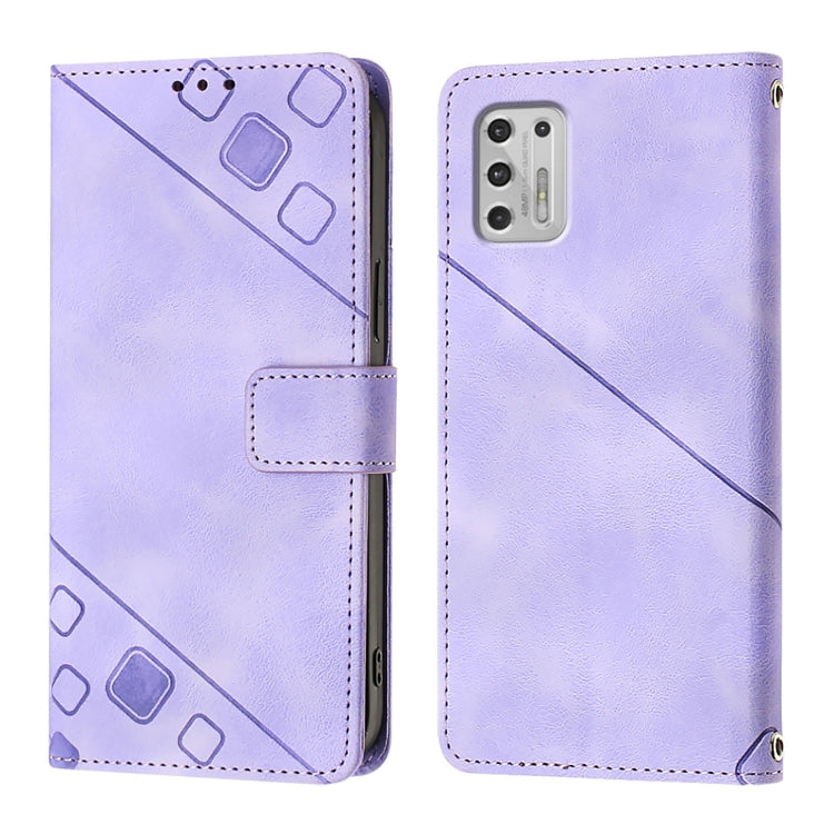 For Motorola Moto G Stylus 4G 2021 Skin Feel Embossed Leather Phone Case