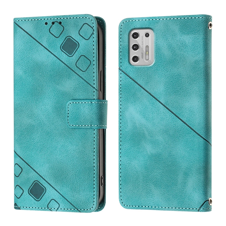 For Motorola Moto G Stylus 4G 2021 Skin Feel Embossed Leather Phone Case