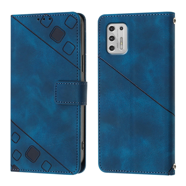 For Motorola Moto G Stylus 4G 2021 Skin Feel Embossed Leather Phone Case