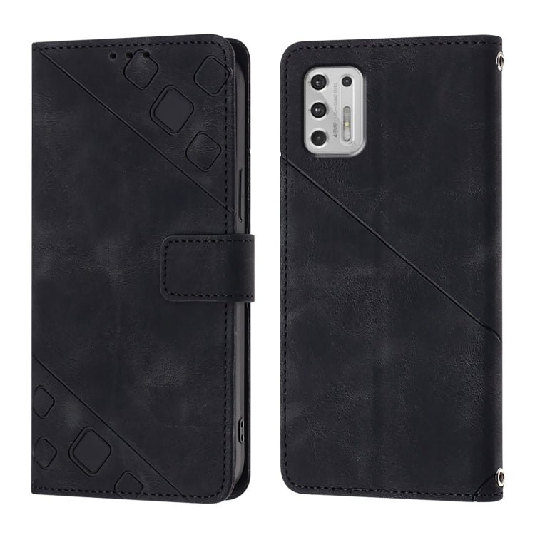 For Motorola Moto G Stylus 4G 2021 Skin Feel Embossed Leather Phone Case