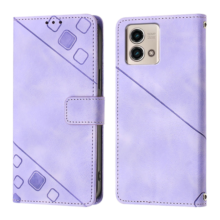 For Motorola Moto G Stylus 4G 2023 Skin Feel Embossed Leather Phone Case