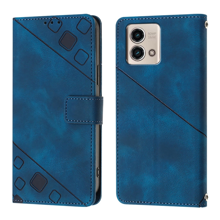 For Motorola Moto G Stylus 4G 2023 Skin Feel Embossed Leather Phone Case