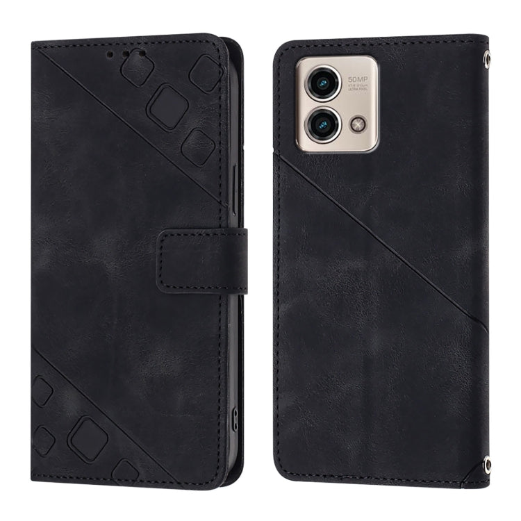For Motorola Moto G Stylus 4G 2023 Skin Feel Embossed Leather Phone Case