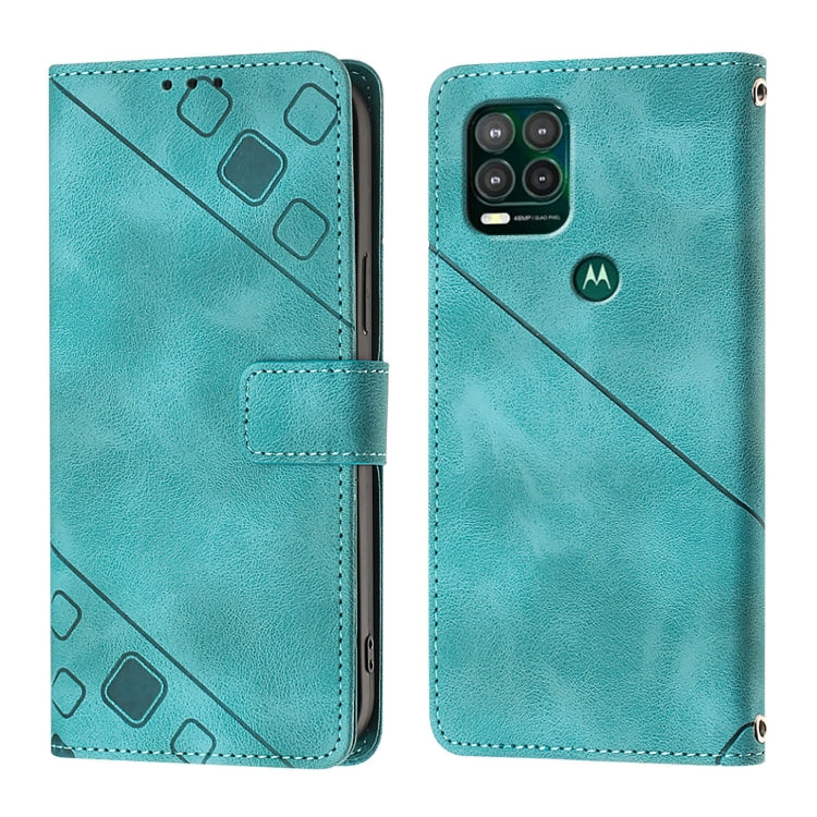 For Motorola Moto G Stylus 5G 2021 Skin Feel Embossed Leather Phone Case