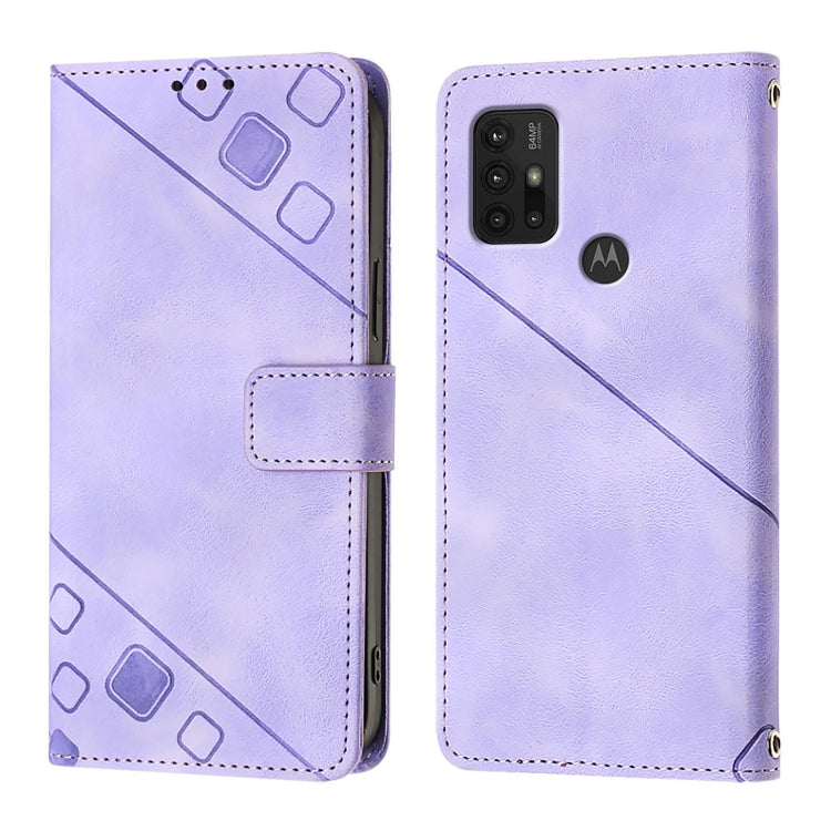 For Motorola Moto G10 / G10 Power / G20 Skin Feel Embossed Leather Phone Case