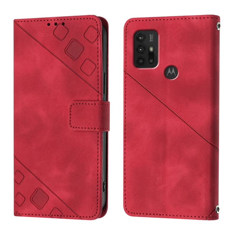 For Motorola Moto G10 / G10 Power / G20 Skin Feel Embossed Leather Phone Case