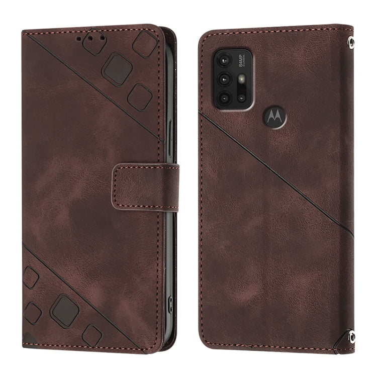 For Motorola Moto G10 / G10 Power / G20 Skin Feel Embossed Leather Phone Case