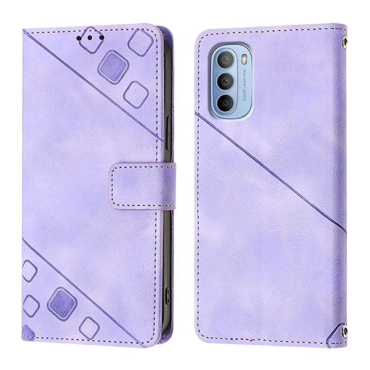 For Motorola Moto G31 Global / Moto G41 Skin Feel Embossed Leather Phone Case
