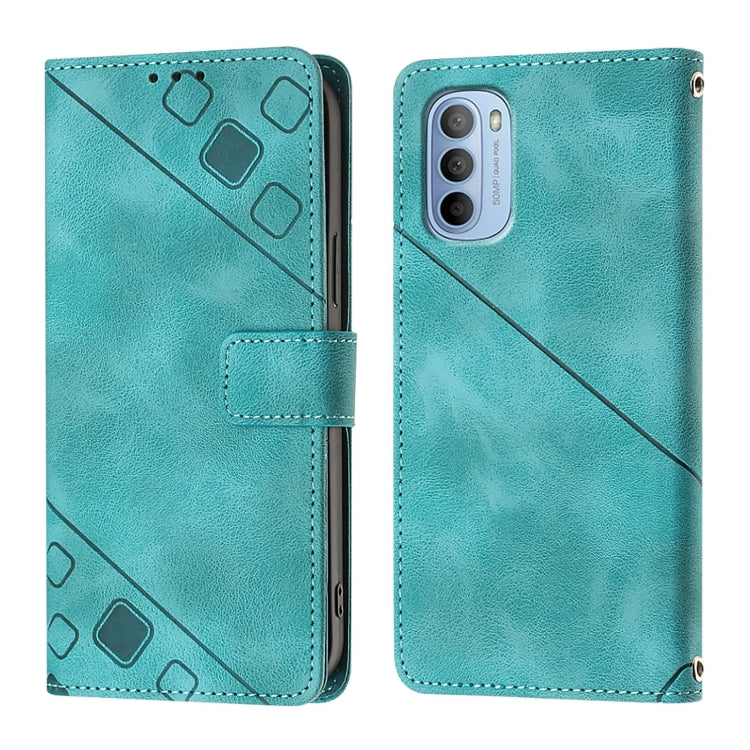 For Motorola Moto G31 Global / Moto G41 Skin Feel Embossed Leather Phone Case