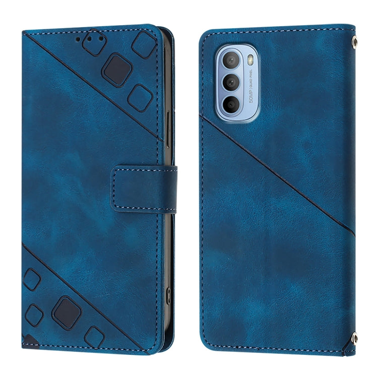 For Motorola Moto G31 Global / Moto G41 Skin Feel Embossed Leather Phone Case