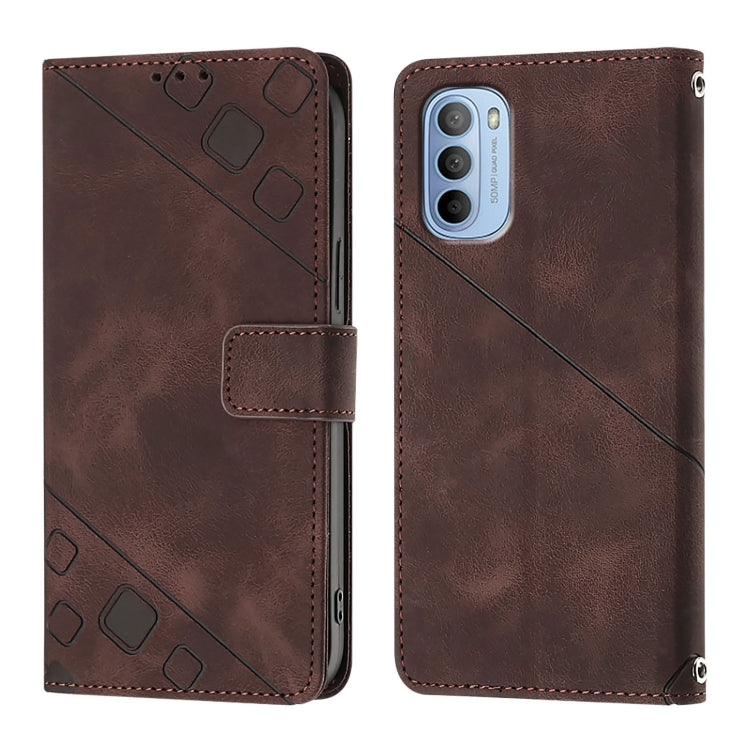 For Motorola Moto G31 Global / Moto G41 Skin Feel Embossed Leather Phone Case