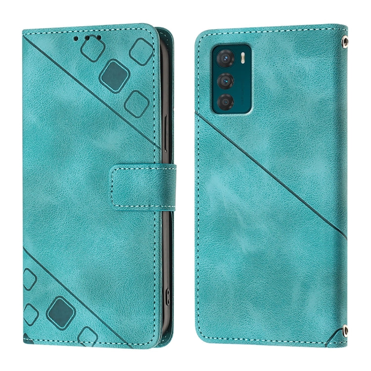 For Motorola Moto G42 Skin Feel Embossed Leather Phone Case