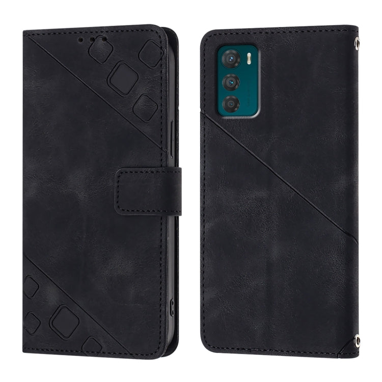 For Motorola Moto G42 Skin Feel Embossed Leather Phone Case