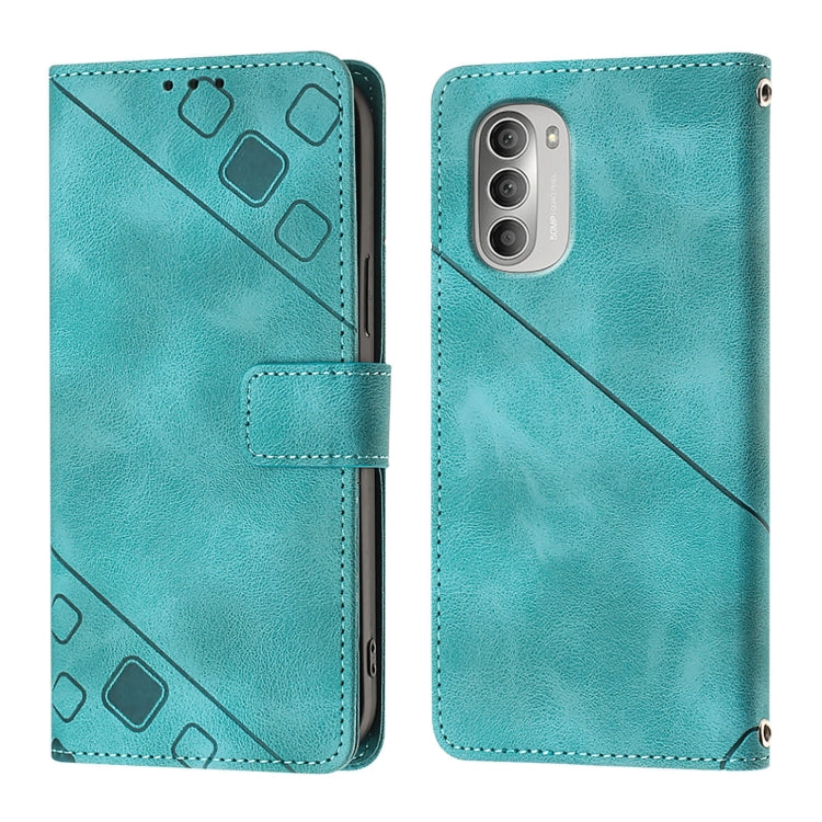 For Motorola Moto G51 5G Skin Feel Embossed Leather Phone Case