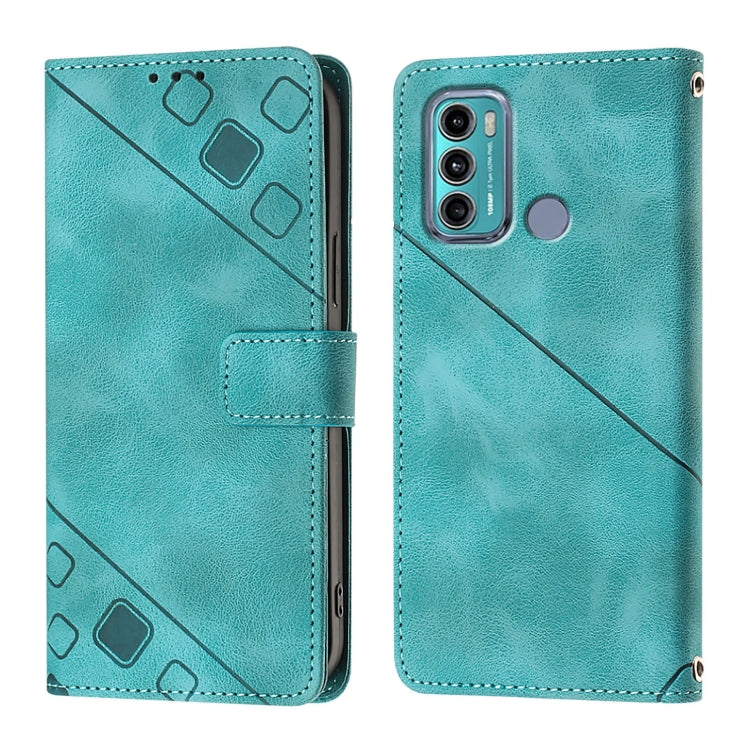 For Motorola Moto G60 / Moto G40 Fusion Skin Feel Embossed Leather Phone Case