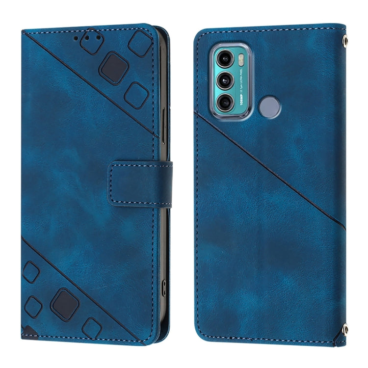 For Motorola Moto G60 / Moto G40 Fusion Skin Feel Embossed Leather Phone Case