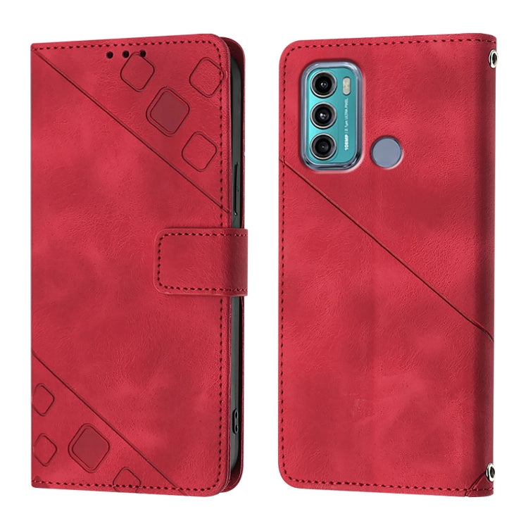 For Motorola Moto G60 / Moto G40 Fusion Skin Feel Embossed Leather Phone Case