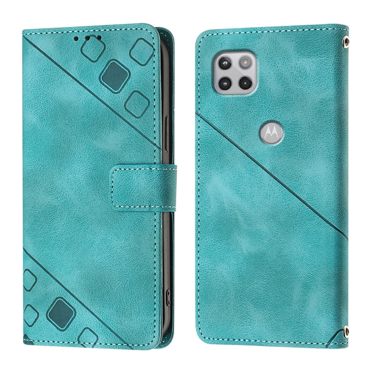 For Motorola One 5G Ace / Moto G 5G 2020 Skin Feel Embossed Leather Phone Case