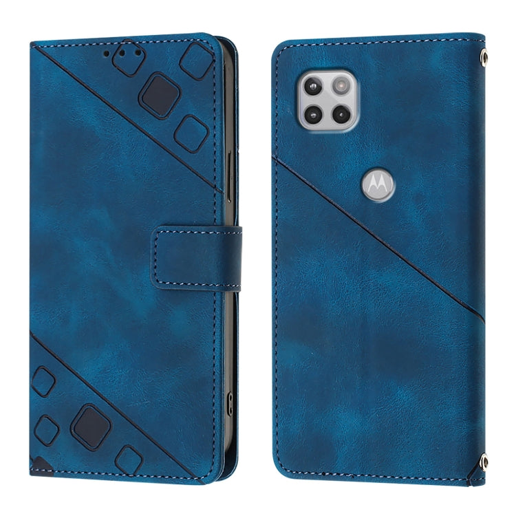 For Motorola One 5G Ace / Moto G 5G 2020 Skin Feel Embossed Leather Phone Case