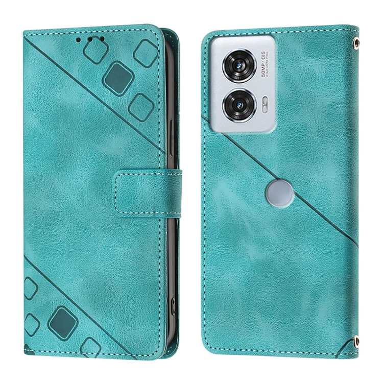 For Motorola Edge 50 Fusion Skin Feel Embossed Leather Phone Case