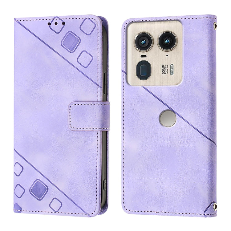 For Motorola Edge 50 Ultra Skin Feel Embossed Leather Phone Case