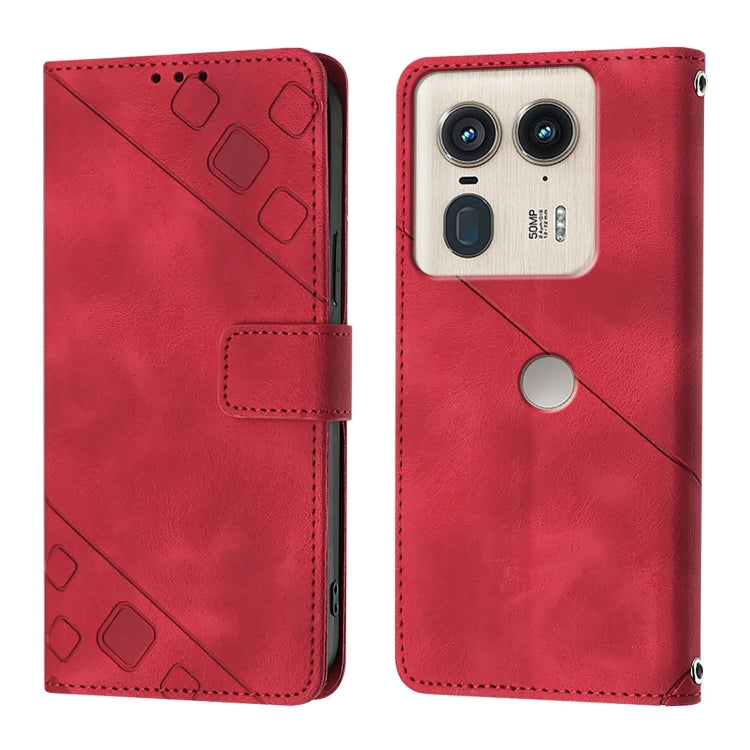 For Motorola Edge 50 Ultra Skin Feel Embossed Leather Phone Case