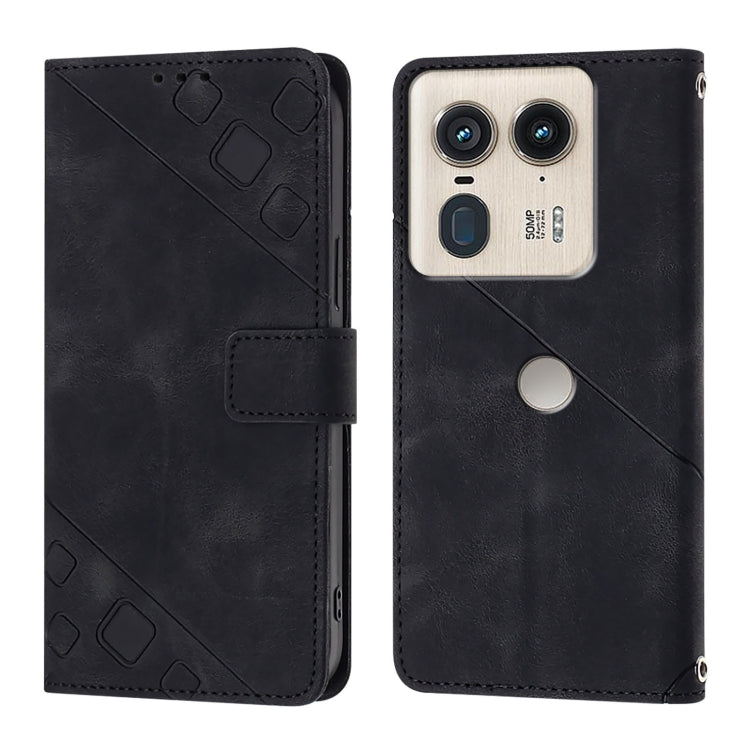 For Motorola Edge 50 Ultra Skin Feel Embossed Leather Phone Case