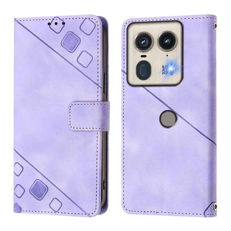 For Motorola Edge 50 5G Global Skin Feel Embossed Leather Phone Case