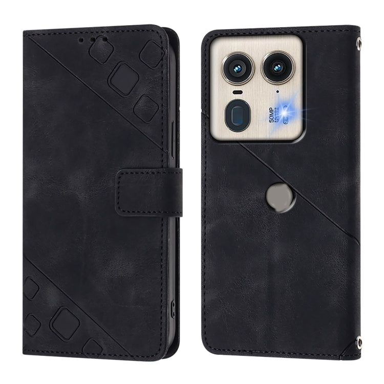 For Motorola Edge 50 5G Global Skin Feel Embossed Leather Phone Case