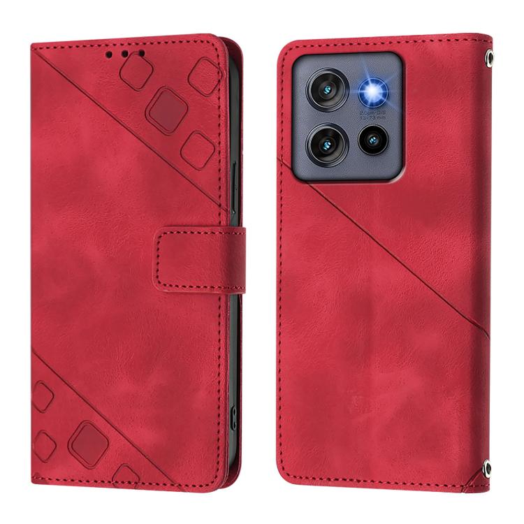 For Motorola Moto G Stylus 5G 2025 Global Skin Feel Embossed Leather Phone Case