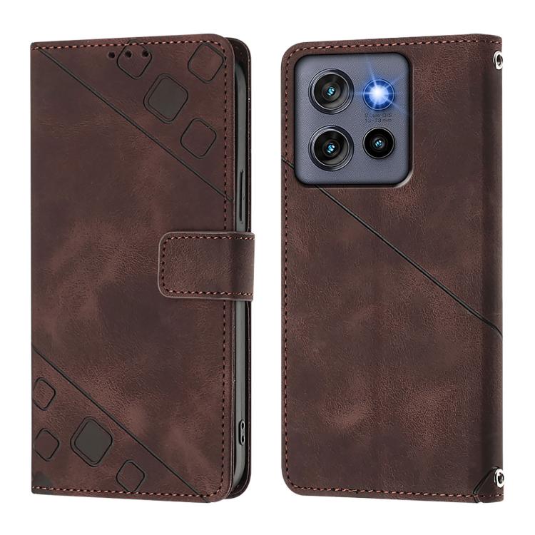For Motorola Moto G Stylus 5G 2025 Global Skin Feel Embossed Leather Phone Case