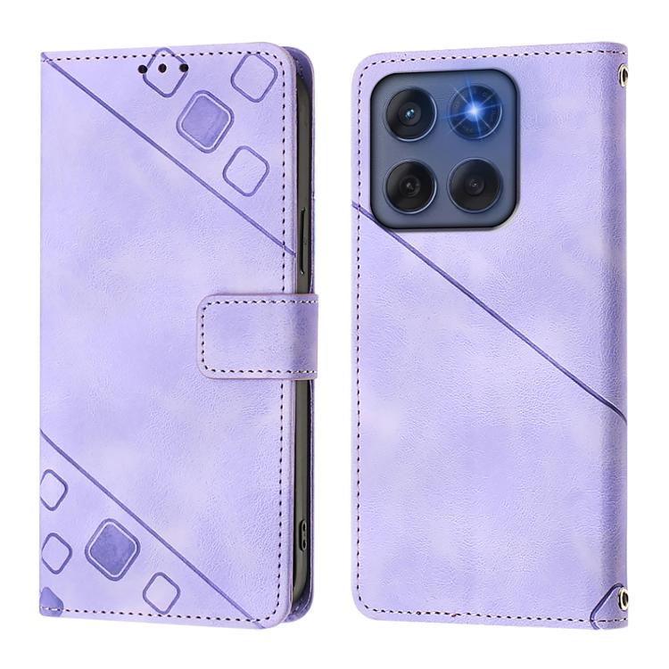 For Motorola Edge 60 Fusion 5G Global Skin Feel Embossed Leather Phone Case