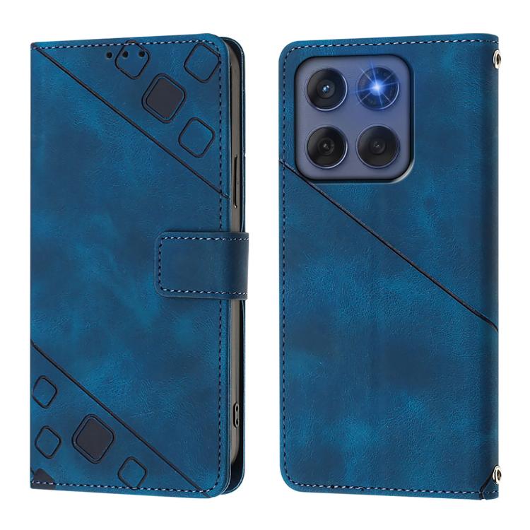 For Motorola Edge 60 Fusion 5G Global Skin Feel Embossed Leather Phone Case