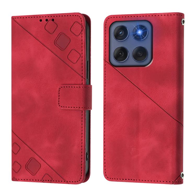 For Motorola Edge 60 Fusion 5G Global Skin Feel Embossed Leather Phone Case