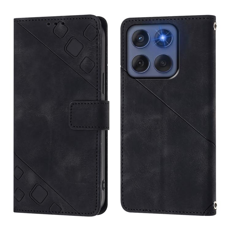 For Motorola Edge 60 Fusion 5G Global Skin Feel Embossed Leather Phone Case