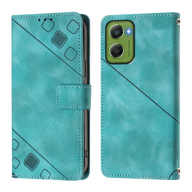 For Motorola Moto G06 4G Skin Feel Embossed Leather Phone Case