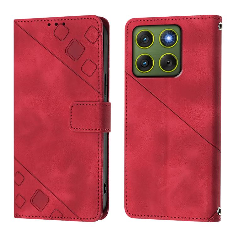 For Motorola Edge 70 5G Skin Feel Embossed Leather Phone Case