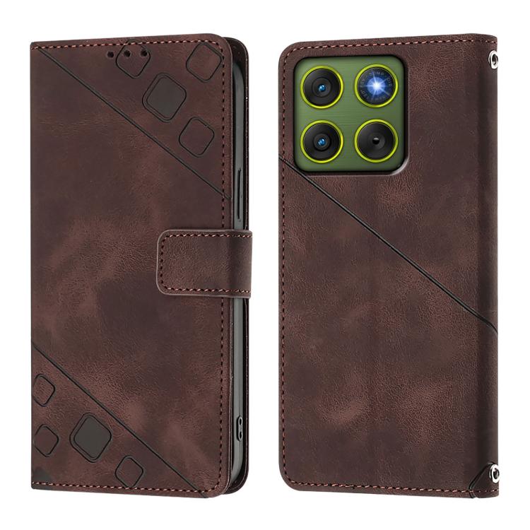 For Motorola Edge 70 5G Skin Feel Embossed Leather Phone Case