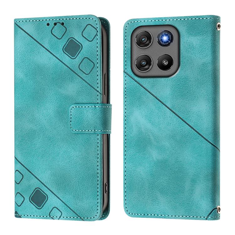 For Motorola Moto G67 Power 5G Global Skin Feel Embossed Leather Phone Case