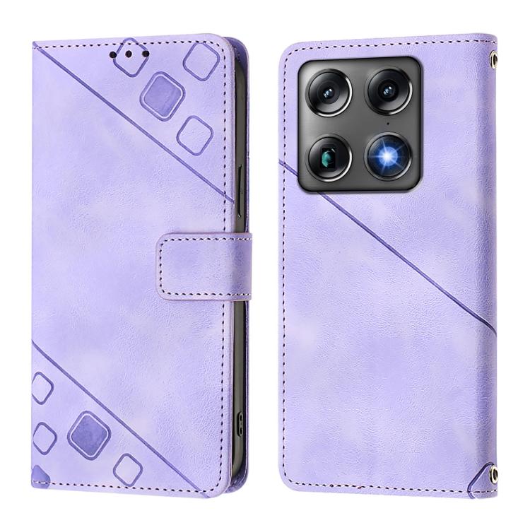 For Motorola Signature 5G Skin Feel Embossed Leather Phone Case