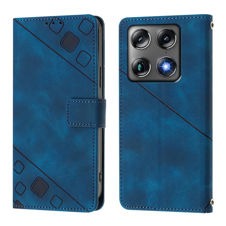 For Motorola Signature 5G Skin Feel Embossed Leather Phone Case