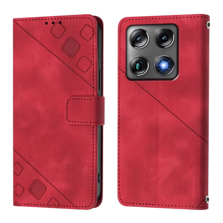 For Motorola Signature 5G Skin Feel Embossed Leather Phone Case