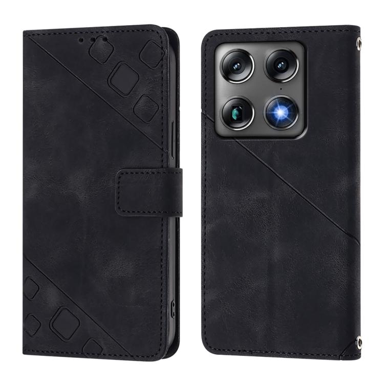 For Motorola Signature 5G Skin Feel Embossed Leather Phone Case