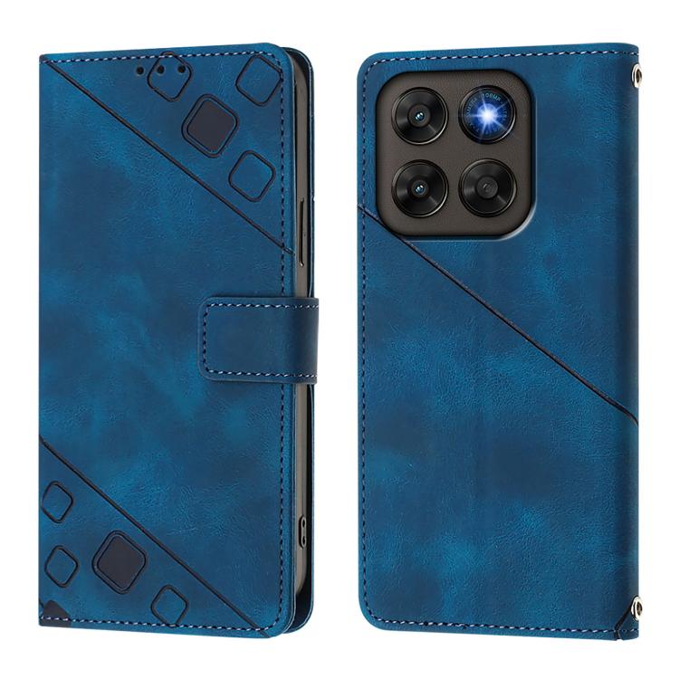 For Motorola Moto G87 / G67 / G77 5G Skin Feel Embossed Leather Phone Case