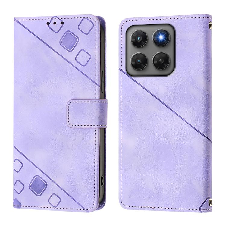 For Motorola Moto G37 / G37 Power / G47 5G Skin Feel Embossed Leather Phone Case