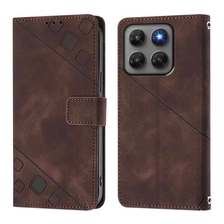 For Motorola Moto G37 / G37 Power / G47 5G Skin Feel Embossed Leather Phone Case