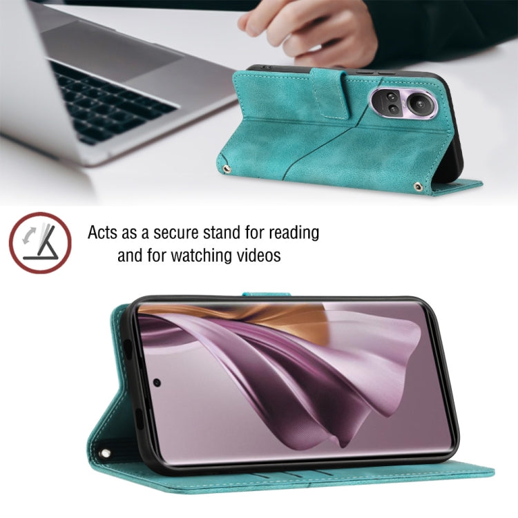 For OPPO Reno10/10 Pro Global Skin-feel Embossed Leather Phone Case