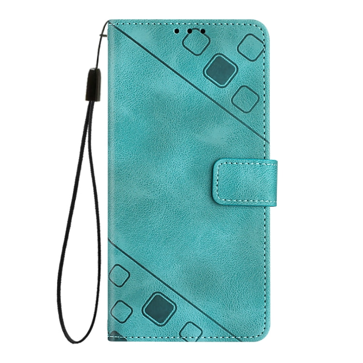 For OPPO A92s Skin-feel Embossed Leather Phone Case