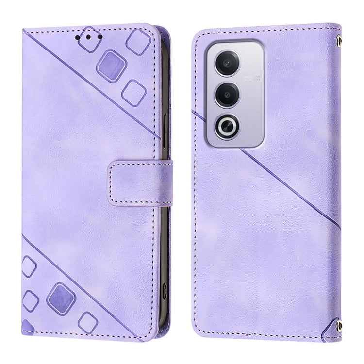 For OPPO A3 Pro 5G Global Skin-feel Embossed Leather Phone Case